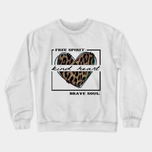 Kind Heart leopard Crewneck Sweatshirt